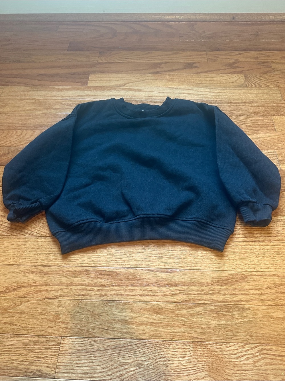 Zara Kids Black Crewneck Sweatshirt